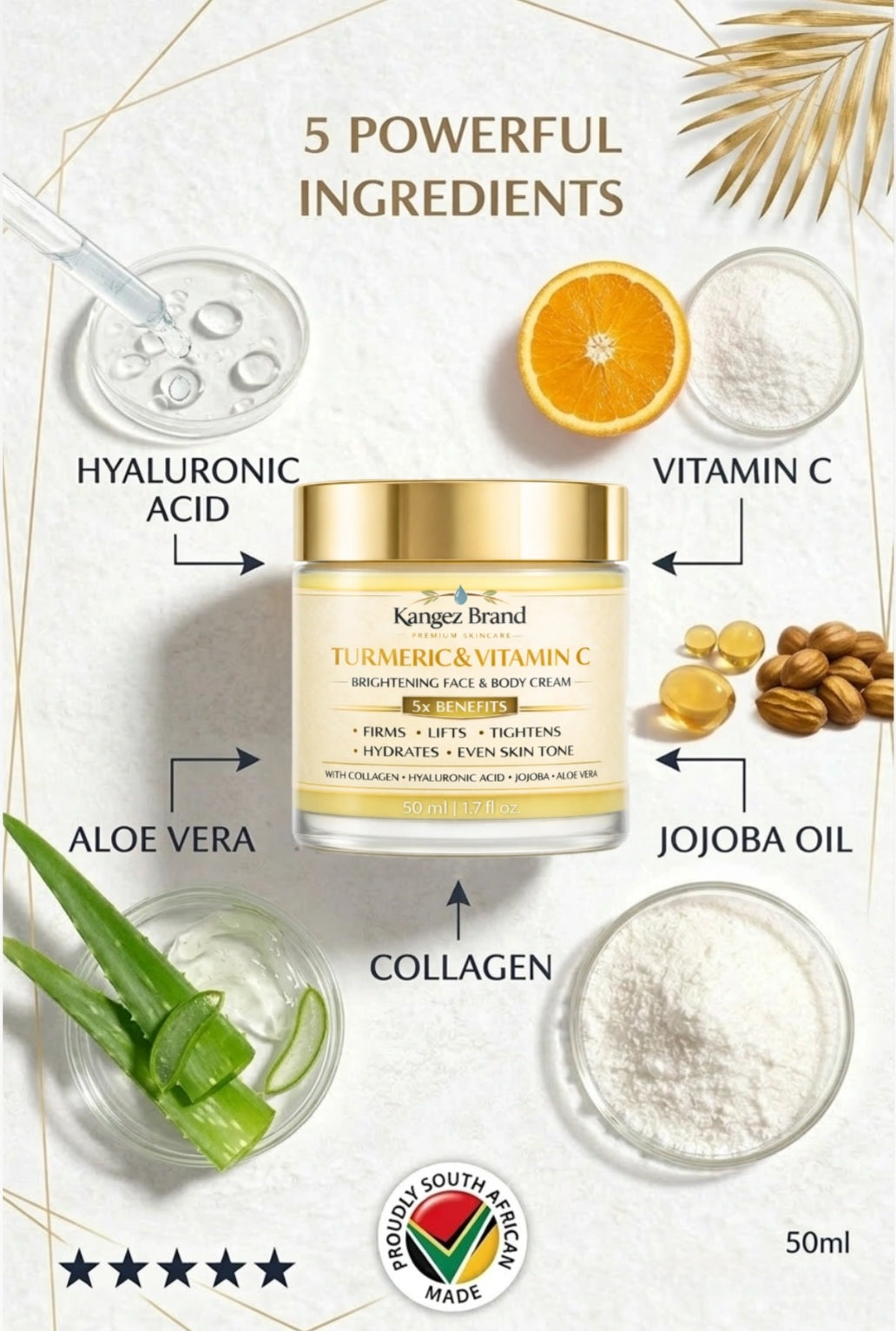 Kangez Brand Turmeric & Vitamin C Cream