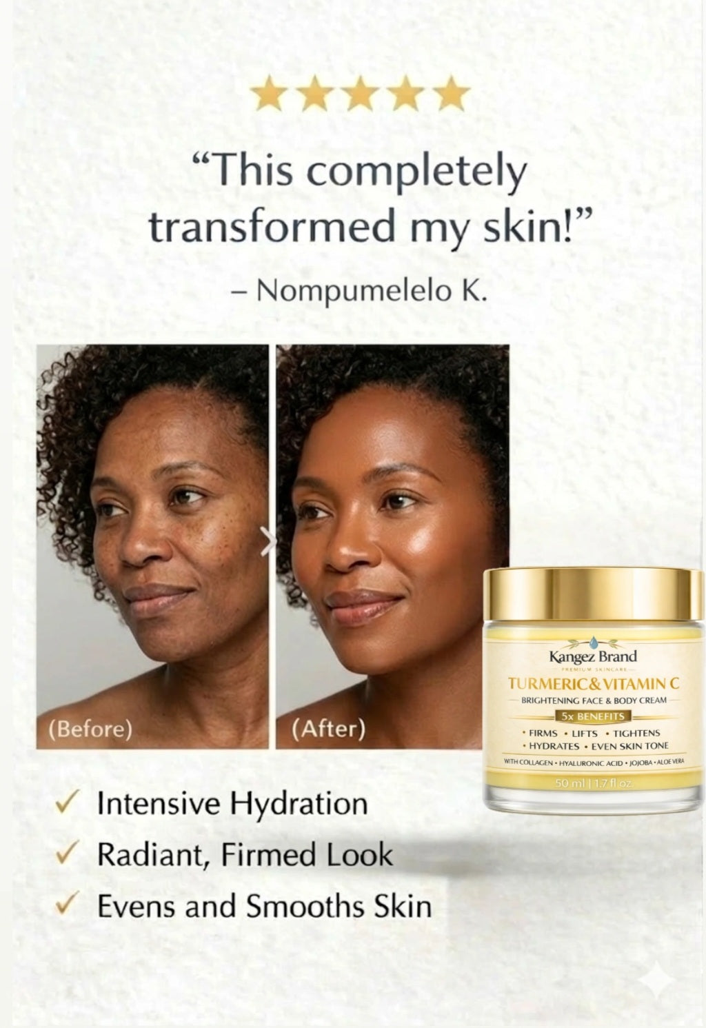 Kangez Brand Turmeric & Vitamin C Cream